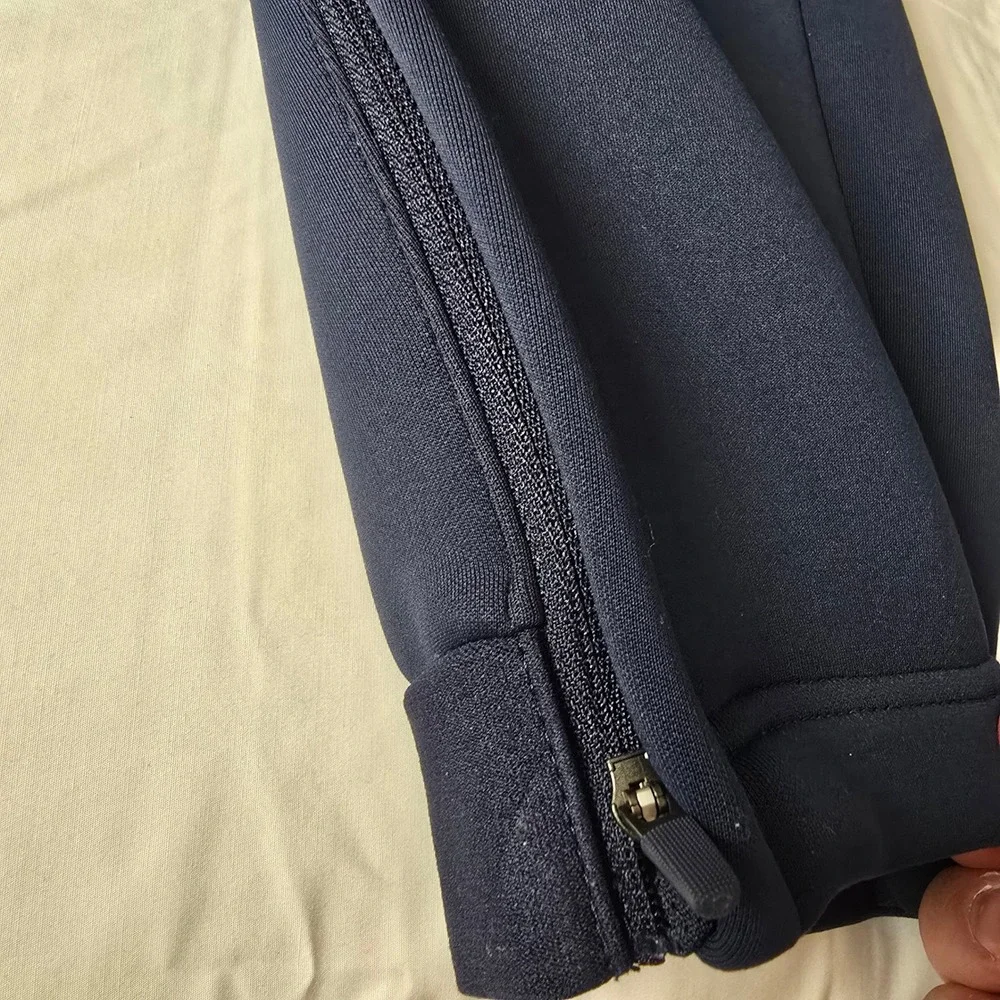Nike Training Pants Mens XL Navy Blue Therma-FIT Zippered Cuffs Joggers